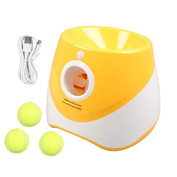 Ball launcher side view