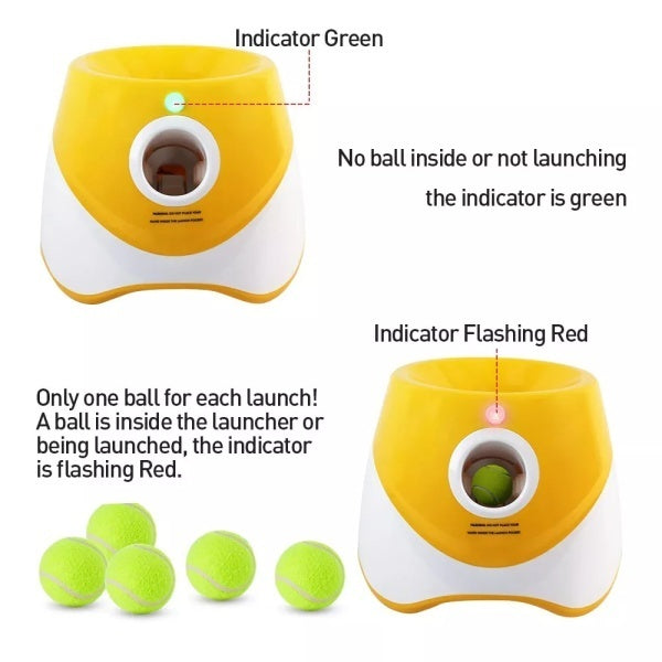 Ball launcher front view